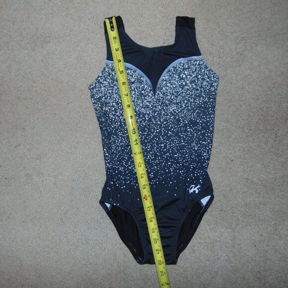 GK Black White Polkadots Leotard CL - Picture 6 of 7